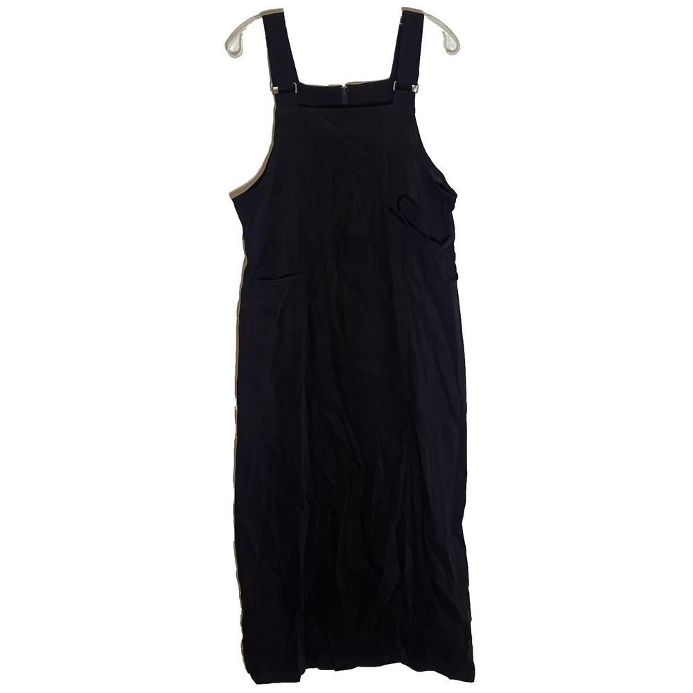 Vintage Eric Charles Dress Womens Medium Purple Jumper Pinafore Overall Suede 90